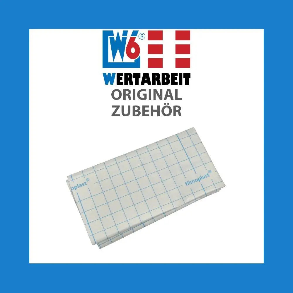 W6 Nähmaschinen Stickvlies weiß, selbstklebend zum Ausreißen