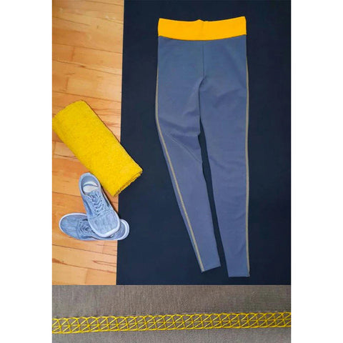Leggins nähen mit Coverlock und Overlock