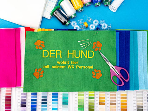 Der Hund wohnt hier oder wie erstellt man Schilder in 5 Minuten!