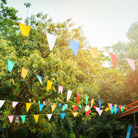 Wimpelkette - genäht oder gestickt
