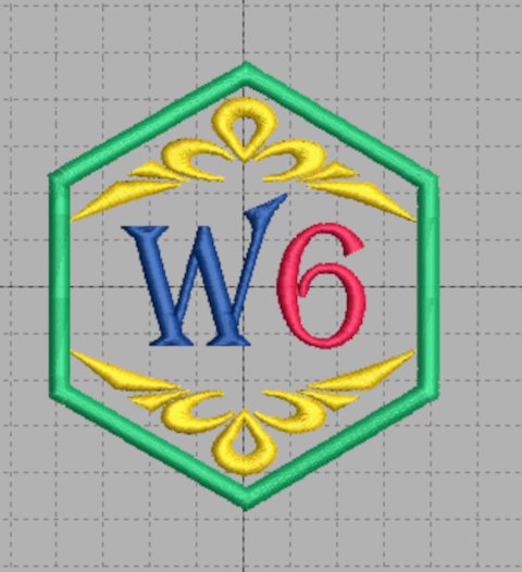 Monogram mit der Sticksoftware