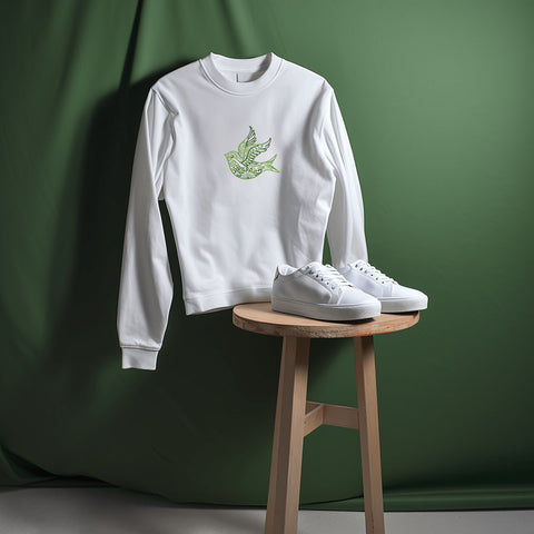 Sweatshirt mit Stick-Applikation