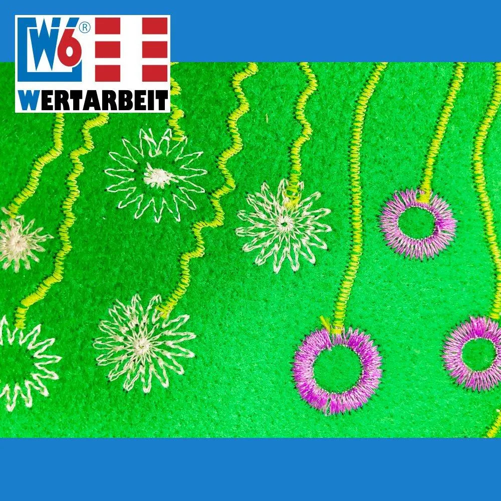 W6 Nähmaschinen Kreis- und Blumen- Kreativ-Nähfuß (Spezialfuß)