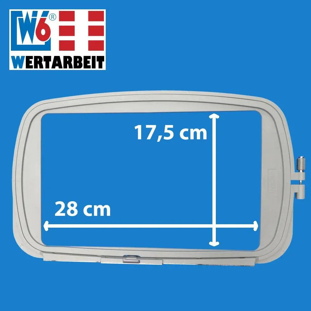 W6 Nähmaschinen Stickrahmen 15 x 25 cm