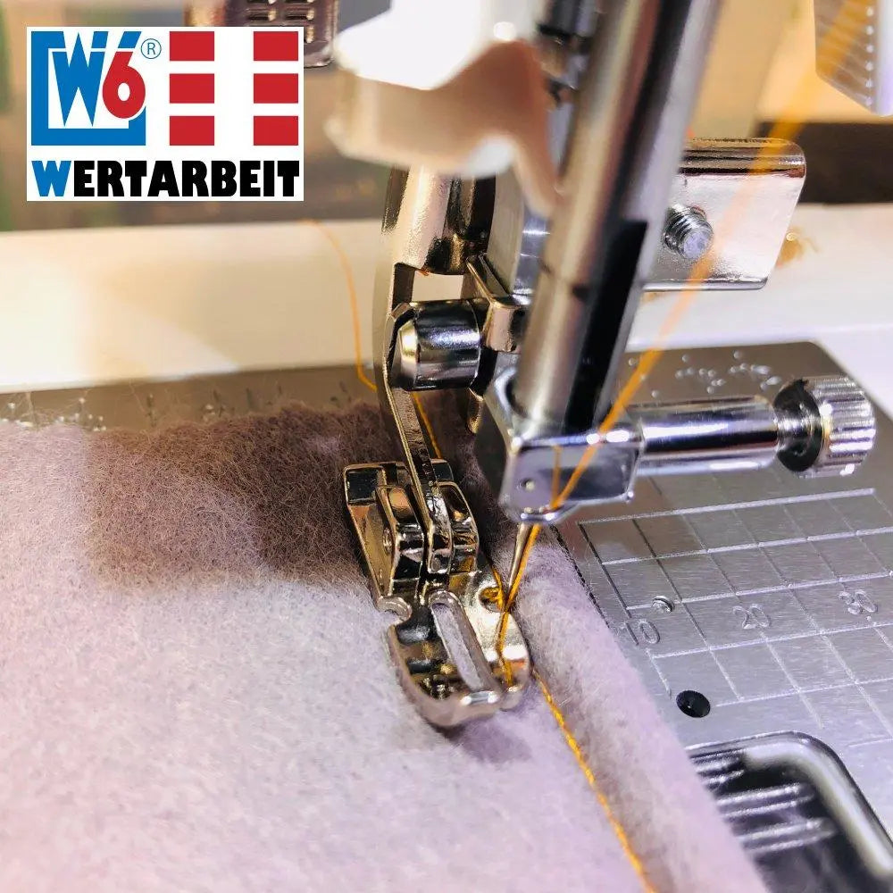 W6 Nähmaschinen Reißverschlussfuß / Paspelfuß