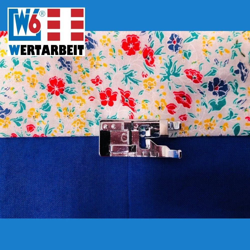 W6 Nähmaschinen Patchworkfuß / Nahtschattenfuß / Absteppkantenfuß