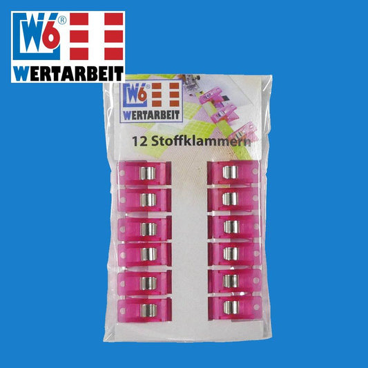 W6 Stoffklammern 12 Stück