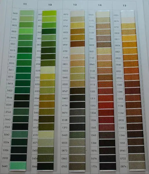 W6 Farbkarte Näh- und Stickgarn