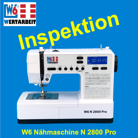 Inspektions-Reparatur zum Festpreis W6 Nähmaschine N 2800 Pro