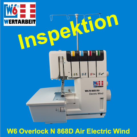 Inspektions-Reparatur zum Festpreis W6 Overlock N 868D Air Electric Wind