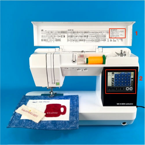 W6 Nähmaschine N 8000 Exklusive