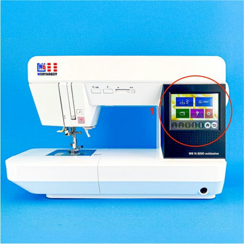 W6 Nähmaschine N 8000 Exklusive
