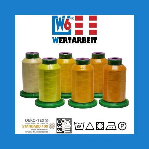 W6 Farbset Gelb Näh- und Stickgarn (6 x 1.000 m)_2
