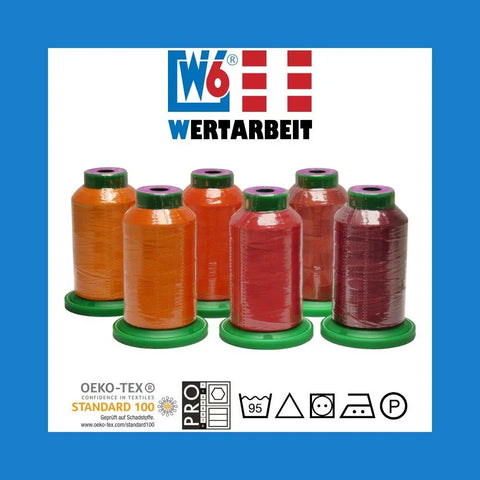 W6 Farbset Rot Näh- und Stickgarn (6 x 1.000 m)_2