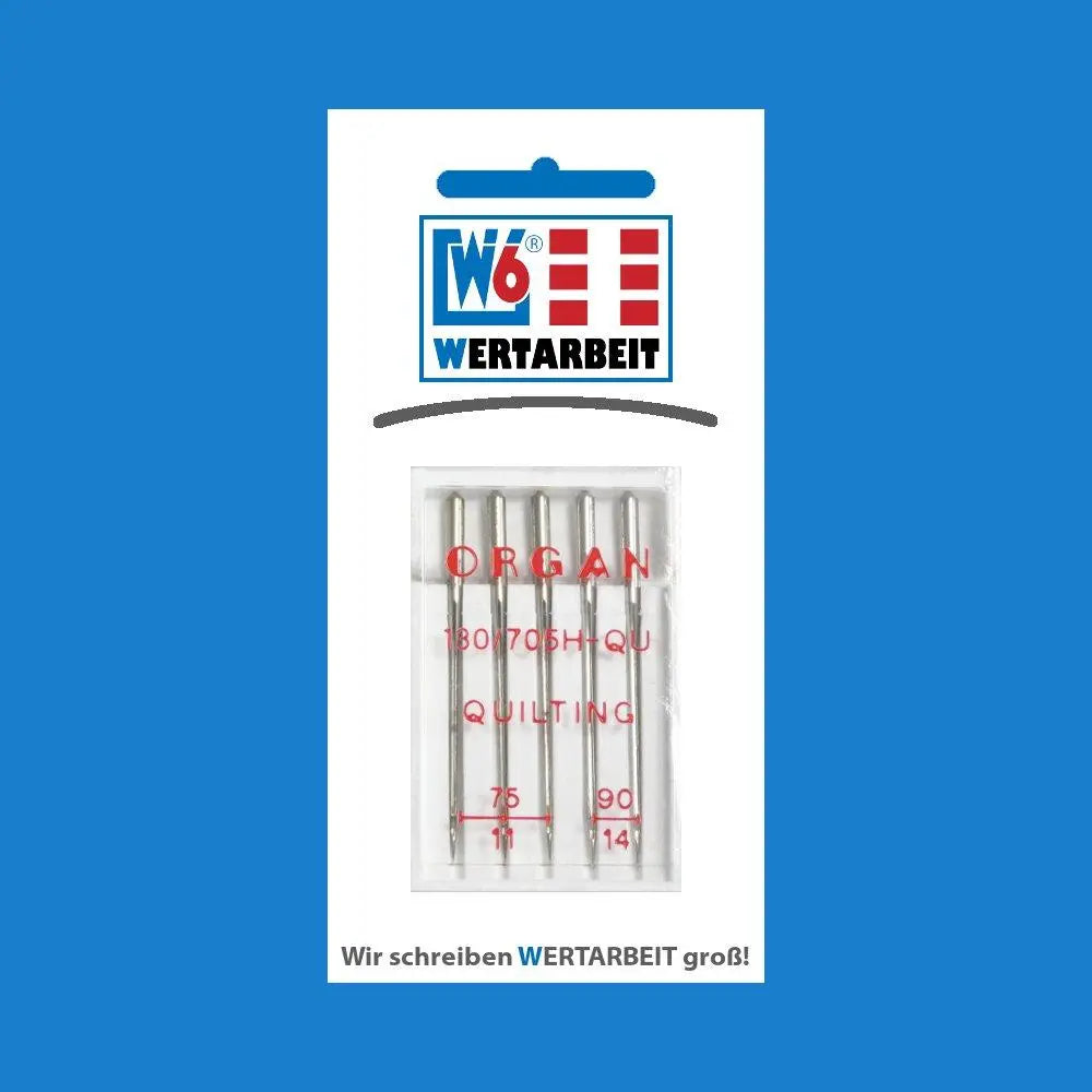 W6 Nähmaschinennadel Quilting 75 - 90 (5 Nadeln)
