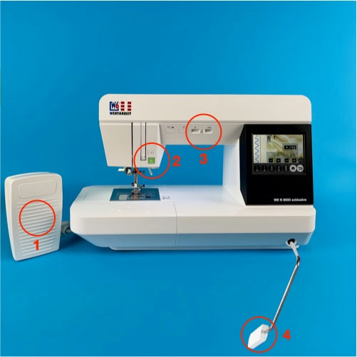 W6 Nähmaschine N 8000 Exklusive