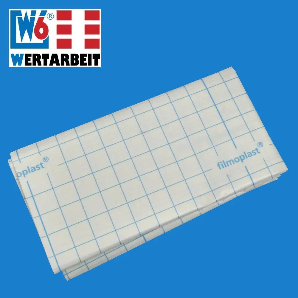 W6 Nähmaschinen Stickvlies weiß, selbstklebend zum Ausreißen