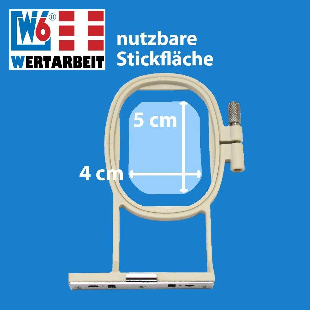 W6 Nähmaschinen Stickrahmen 4 x 5 cm