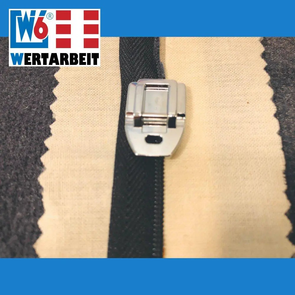 W6 Nähmaschinen nahtverdeckter Reißverschlussfuß
