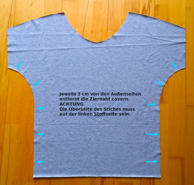 Overlock - Coverlock: T-Shirt nähen mit Overlock und Coverlock